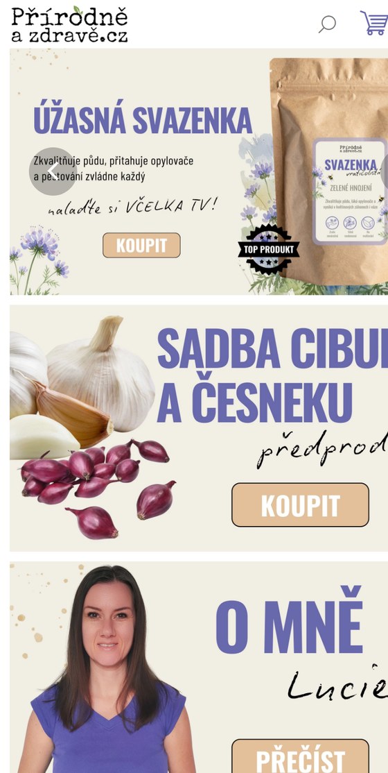 Zobrazení na mobilu – ořezané bannery